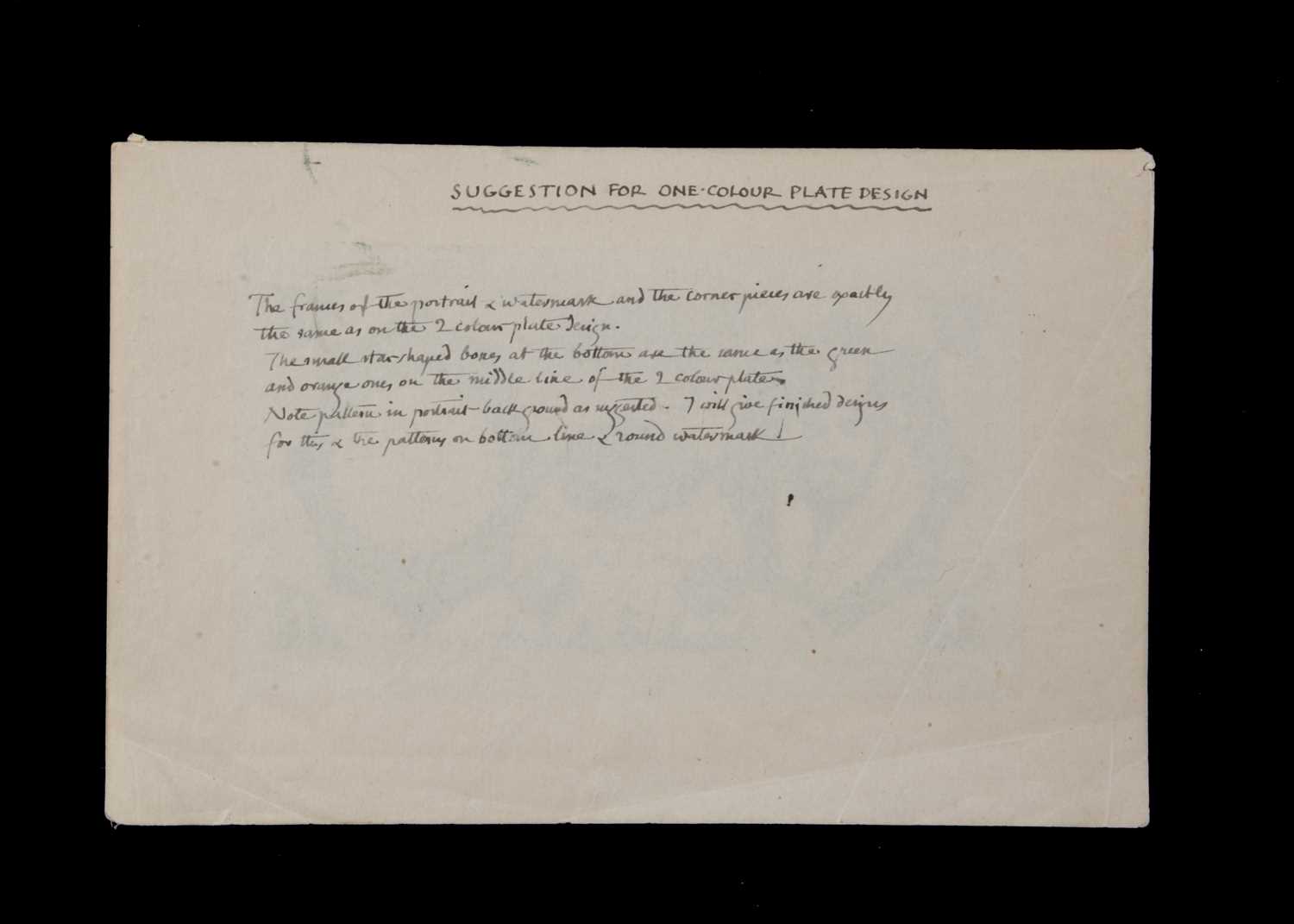 Hand Painted Writing Example Lot 208 - A very rare and interesting hand painted