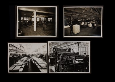 Lot 211 - A group of seven black and white press photographs of the Bradbury Wilkinson & Co New Maldon factory