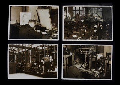 Lot 215 - A set of ten black and white press photographs of the Bradbury Wilkinson & Co New Maldon factory