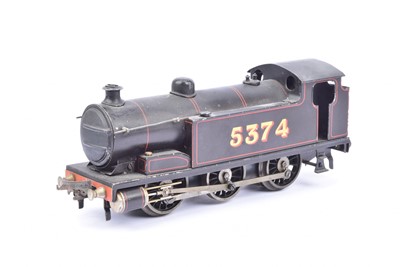 Lot 358 - A Bassett-Lowke 0 Gauge LMS black electric 0-6-0 Tank Locomotive no 5374