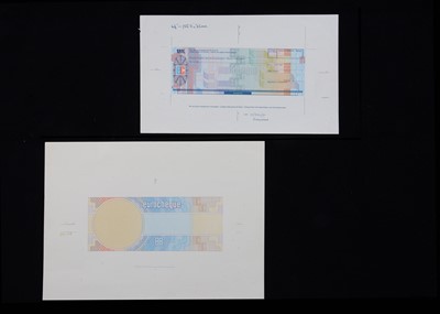 Lot 260 - Two test prints for eurocheque