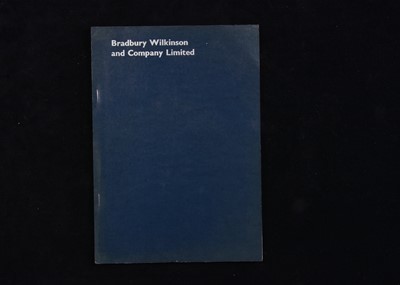 Lot 264 - An interesting 1970s Bradbury Wilkinson document and set of six specimens relating to early credit cards and other printed cards