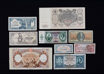 Lot 318 - A collection of early 20th century and later various bank notes