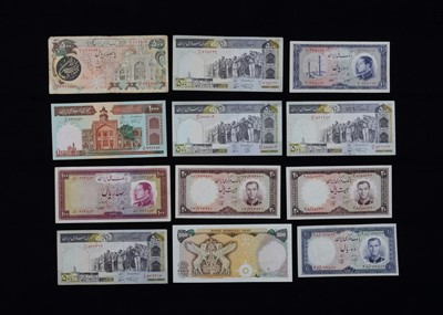 Lot 323 - A collection of Bank Markazi Iran bank notes