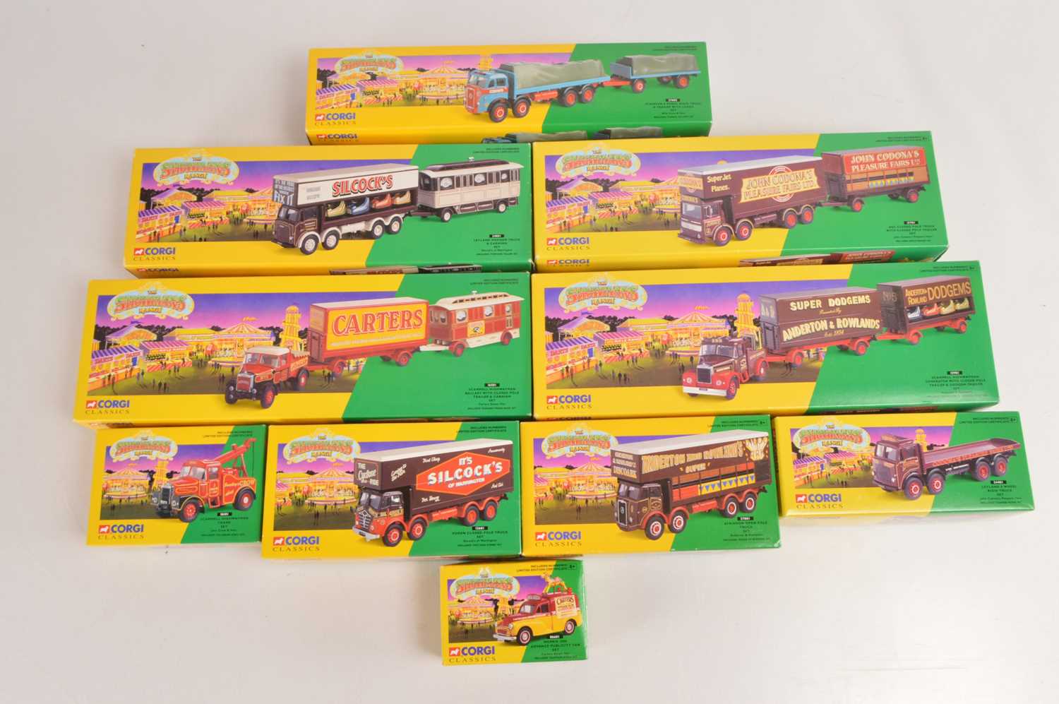 Lot 9 - Corgi Diecast Showman's Range (10)