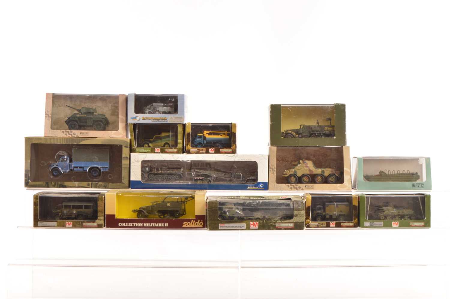 Lot 12 - Modern Diecast WWII Military Vehicles (14)