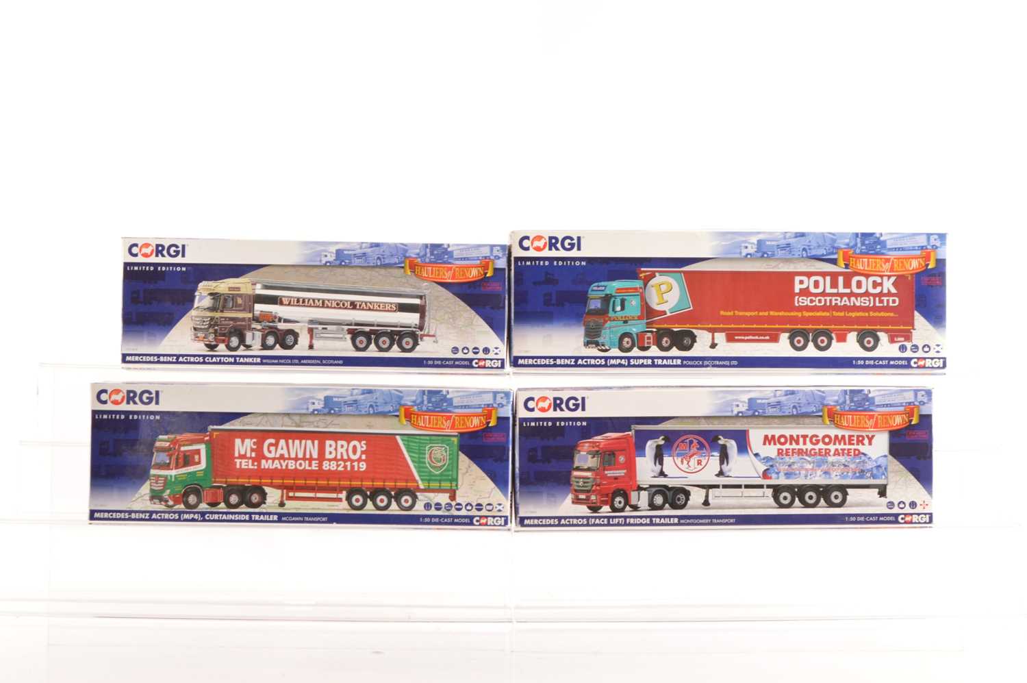 Lot 28 - Corgi Hauliers of Renown Mercedes Benz Actros(4)