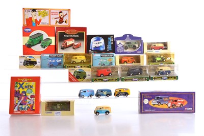 Lot 39 - Corgi Modern Diecast Postwar Delivery Vans and Emergency Vans (23)