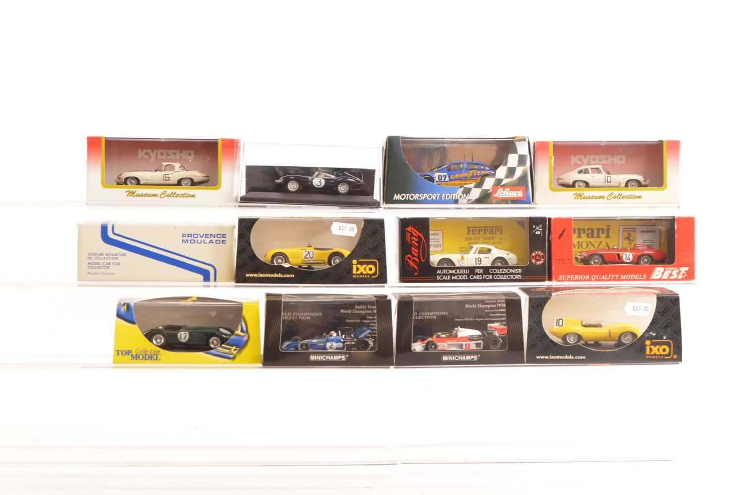 Lot 61 - Modern Diecast and Resin Vintage and Modern Competition Cars (12)