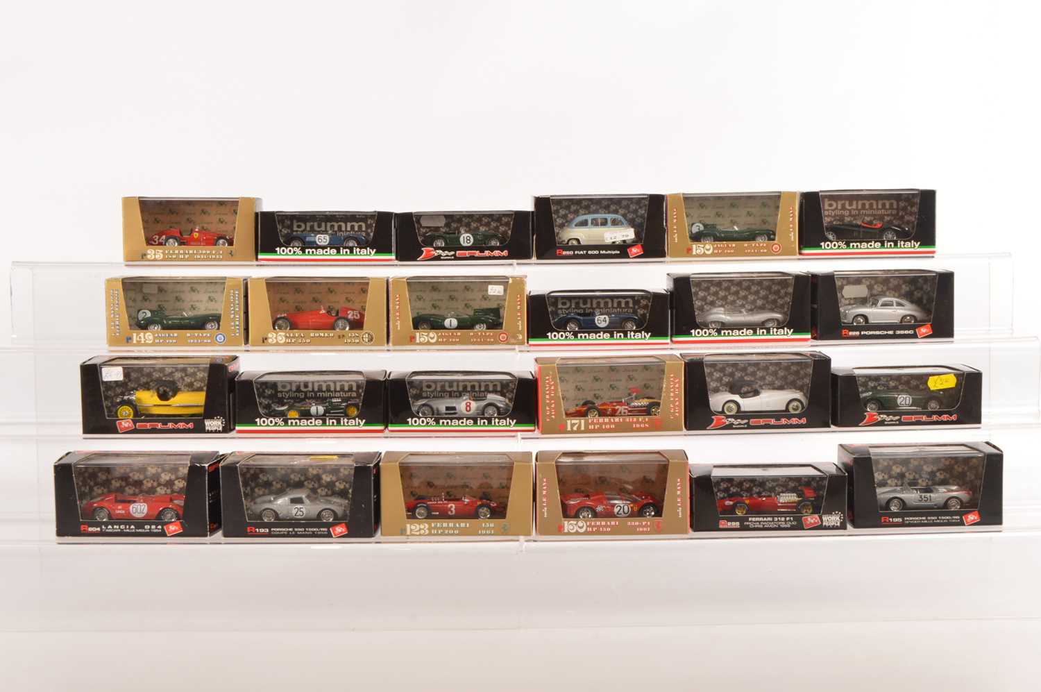 Lot 65 - Brumm Pre and Postwar Competition and Private Cars ( 24)