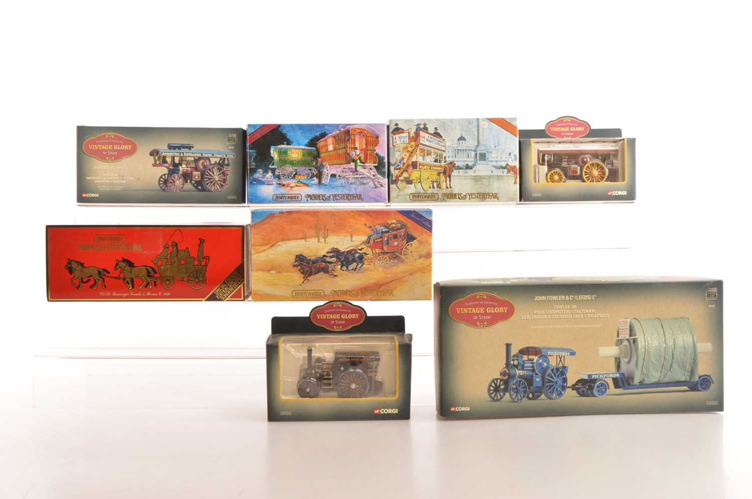 Lot 73 - Corgi Vintage Glory of Steam and Matchbox Models of Yesteryear Horsedrawn Models (8)