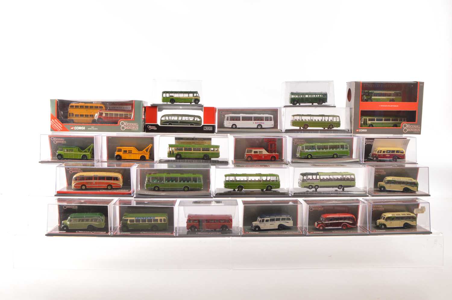 Lot 91 - Corgi Original Omnibus 1:76 Scale Vintage Southern Region Single Deckers Includes A Group of Southdown Examples and Support Vehicles (24)