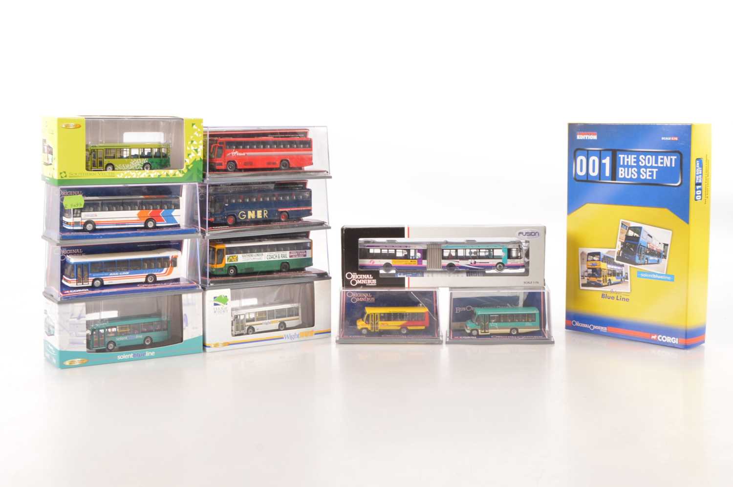 Lot 92 - 1:76 Scale Creative Master Northcord and Corgi  Original Omnibus Modern  Public Transport (12)