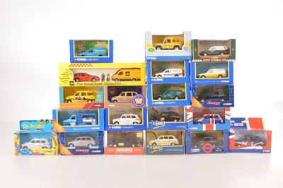 Lot 115 - Corgi and Other 1990s and Later London Taxis and Other Small Commercial Vehicles (20)