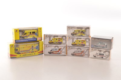 Lot 122 - TINY by Toyeast Ltd 1:64 - 1:76 Scale Ambulances