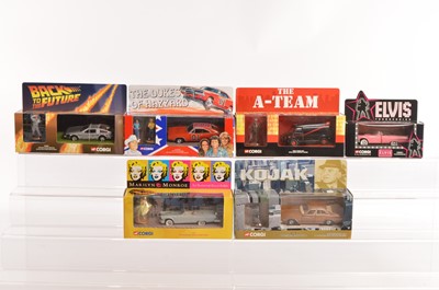 Lot 126 - Corgi Modern Diecast Models from American TV Film and Music (6)