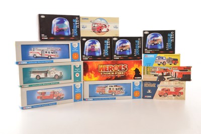 Lot 132 - Corgi and Gama Diecast Fire Service Vehicles (13)