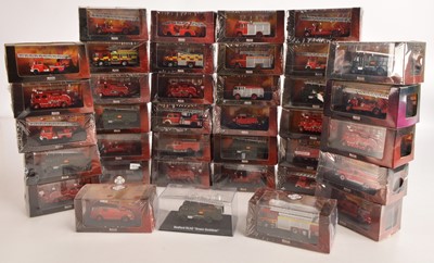 Lot 144 - Atlas Editions 1:76 Scale Classic Fire Engine Series (39)