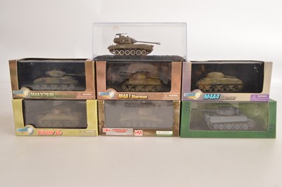 Lot 177 - Modern Diecast WWII Tanks (7)