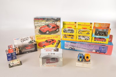 Lot 194 - Shell Corgi and other Diecast and Radio Control vehicles in original boxes (18)