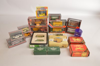 Lot 201 - Corgi EFE and other Diecast vehicles mostly buses in original boxes (18)