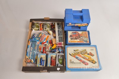 Lot 207 - 1960s and Later 1:64 Scale and Larger playworn/unboxed/boxed Diecast Vehicles and Carry Cases