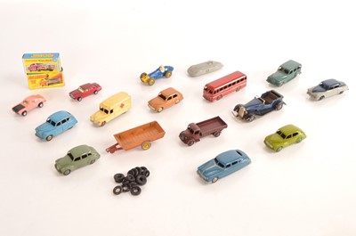 Lot 216 - Dinky Matchbox and Minix play worn Diecast vehicles (16)