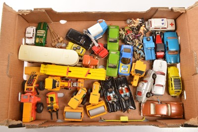 Lot 218 - Corgi Matchbox Dinky and other Diecast vehicles and motorbikes  (33)