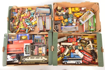 Lot 227 - Diecast plastic and tinplate Cars Lorries and Buses (124)