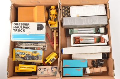 Lot 239 - Large scale modern diecast Lorries and Construction items (12)