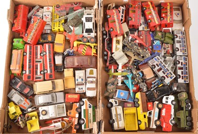 Lot 249 - Matchbox Corgi Britains and other 1/43 and 1/50 scale play worn diecast vehicles (60+)