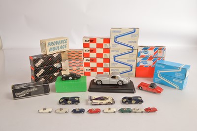 Lot 255 - various makers white metal and plastic mostly boxed Jaguar Cars with small/minor defects  (36)