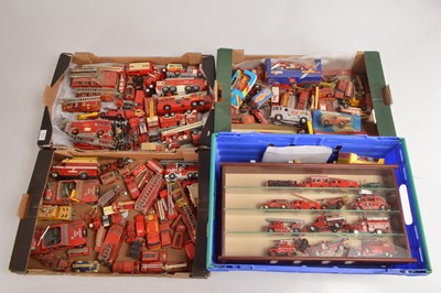 Lot 260 - Matchbox Lledo Corgi and other assorted Fire Service vehicles in assorted scales (120+)