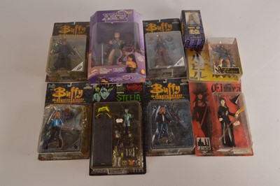 Lot 373 - Modern 1990s and Later Comics TV and Film Themed Female Action Figures (9)