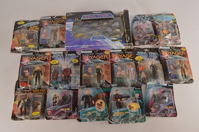 Lot 387 - Star Trek Micro Machines and Action Figures Some Signed (16)