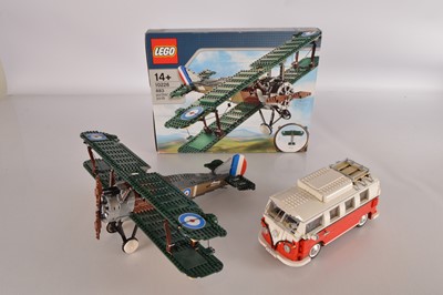 Lot 390 - Lego VW Camper Van and Sopwith Camel Bi Plane (2)