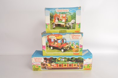 Lot 402 - 1990's Tomy Sylvanian Families Vehicles