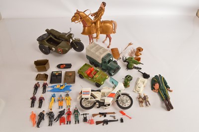 Lot 409 - Vintage Action Figures, Vehicles & Toys