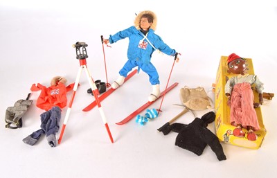 Lot 446 - Action Man and accessories and boxed Pelham Puppet (qty)