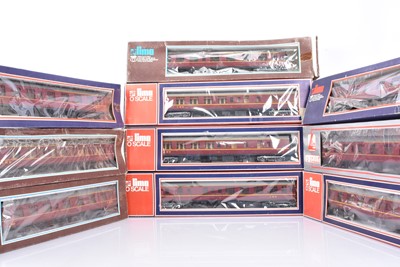 Lot 442 - Ten Lima 0 gauge LMS maroon Coaches