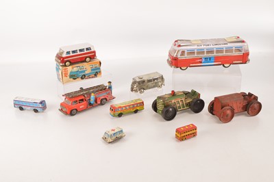 Lot 505 - Tri-ang Marx and other makers Tin Vehicles