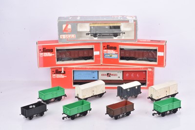 Lot 448 - 21 Lima 0 Gauge boxed and unboxed Open wagons