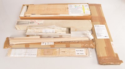 Lot 525 - Balsa wood Aircraft kits Wing Jig and two CNC Packs (5)