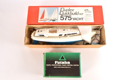 Lot 533 - Duplex Quickbuild 575 Yacht and Futaba Controller (2)