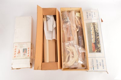Lot 547 - Historical wooden Boat kits by various makers (4)