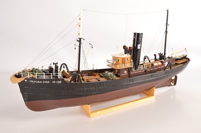 Lot 553 - A very well made Caldercraft kitbuilt 1/48 model of the Milford Star Trawler