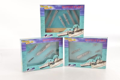 Lot 569 - New Issue Tri-ang Minic Ships 1/1200 scale Battle Fleet sets unused in original boxes (3)