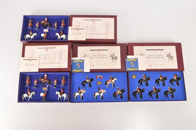 Lot 596 - Britains Limited Edition Modern Dragoon and Life Guards Soldiers Sets (4)