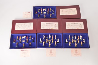 Lot 598 - Britains Limited Edition Modern Royal Marines and Parachute Soldiers Sets (4)