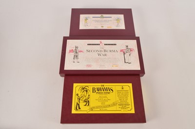 Lot 603 - Britains Limited Edition Modern Second Burma War Bahamas Band and USA Army Band Soldier Sets (3)